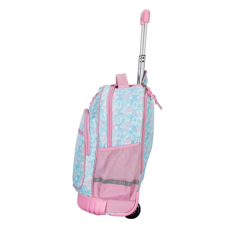 Mochila Escolar Elf 2026 1 Division Rosa con Carro Art.I6461A